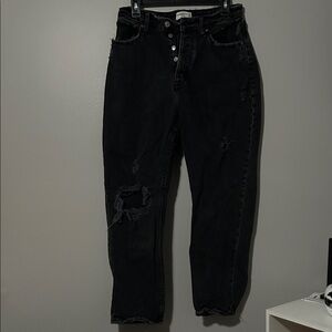 Abercrombie & Fitch Black Dad Jeans